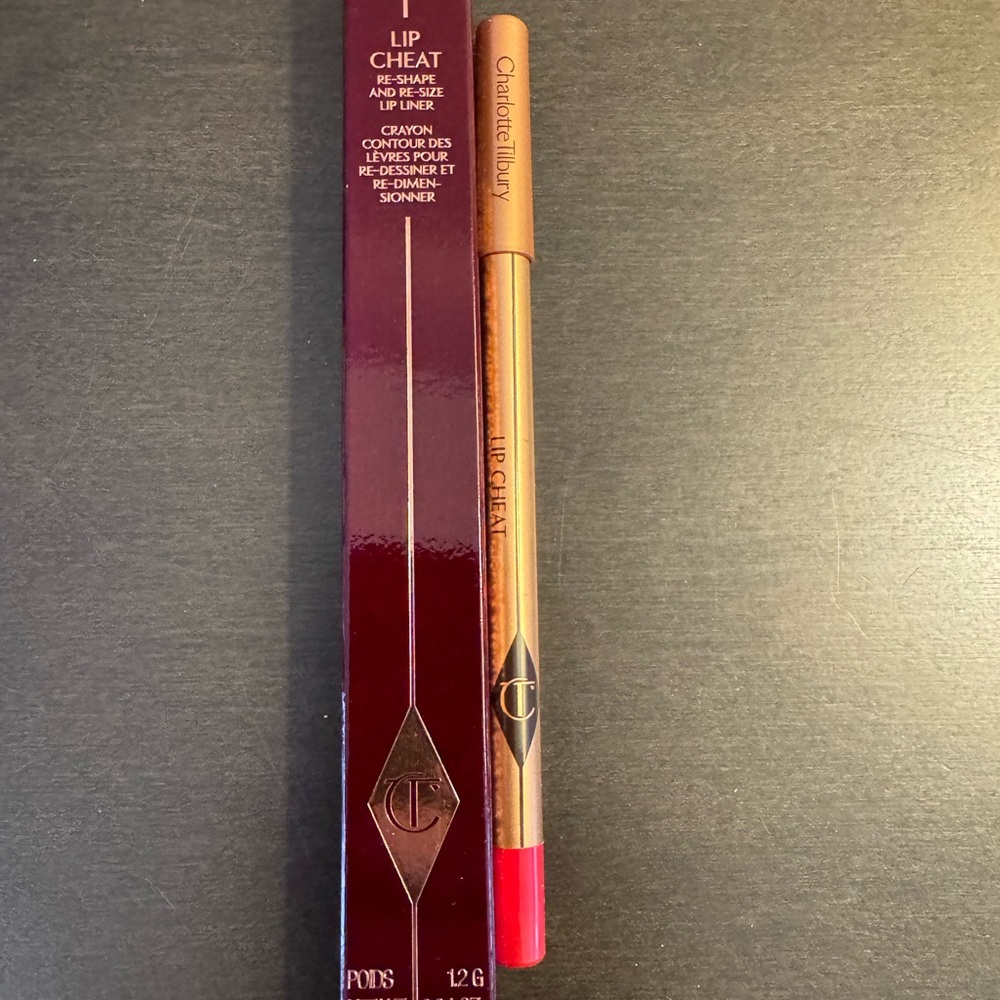 Charlotte Tilbury Lip Cheat Red Carpet Red .04 oz 12 g Full Size NIB